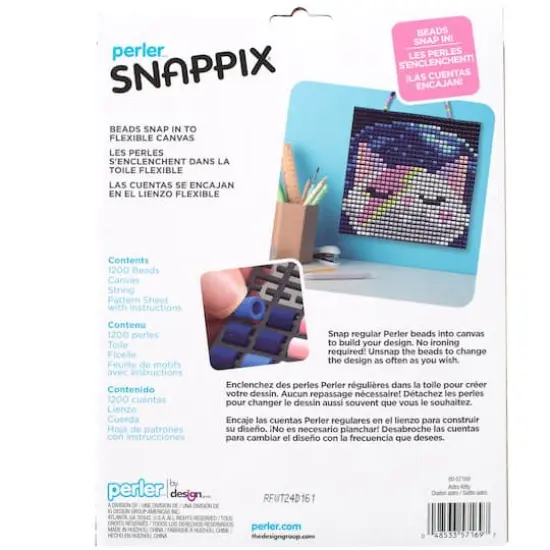 Perler&trade; Snappix&trade; Astro Kitty Bead Craft Kit {8}