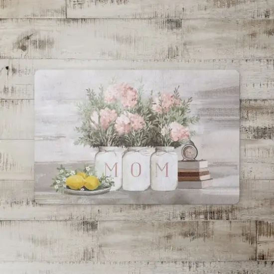 Mom Floral Still Life Floor Mat {3}