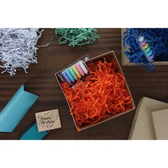 Essentials by Leisure Arts Crinkle Shred Box, 5lb. Assorted White {7}