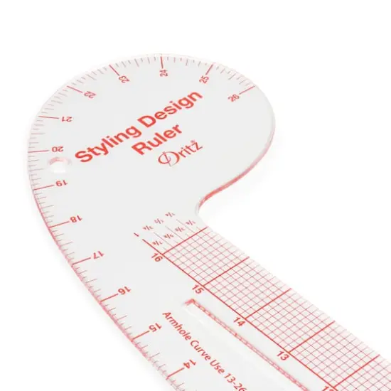 Dritz&reg; Clear Curved & Straight Edge Styling Design Ruler {3}