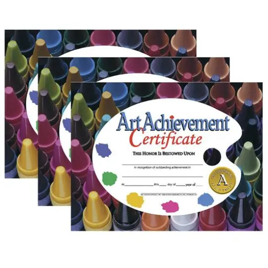 Hayes&reg; Art Achievement Certificate, 3 Packs of 30 {1}