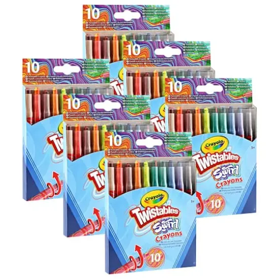 Crayola&reg; SWIRL Mini Twistable Crayons, 6 Packs of 10 {1}