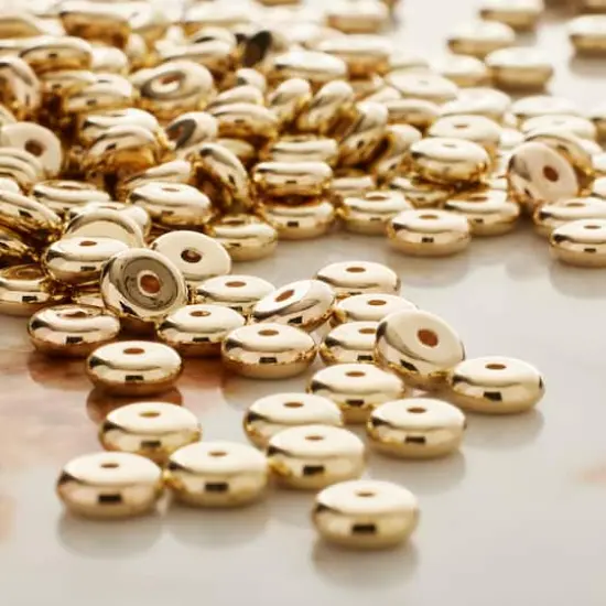 Gold Heishi CCB Craft Beads, 6mm by Bead Landing&trade; {3}