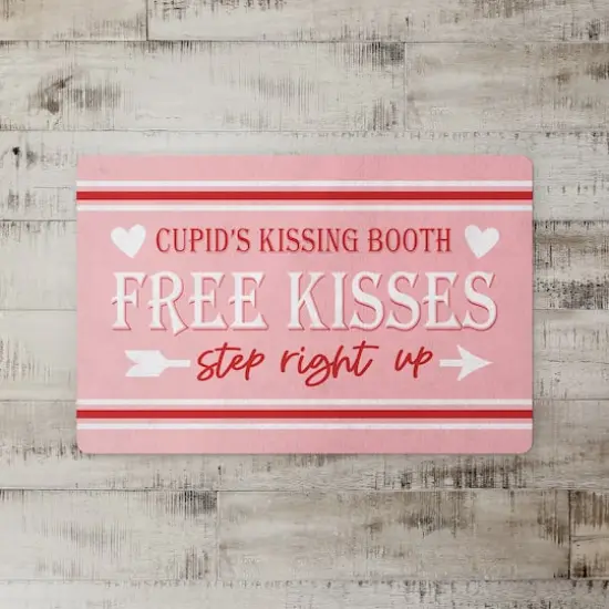 Cupid Kissing Booth Floor Mat {3}