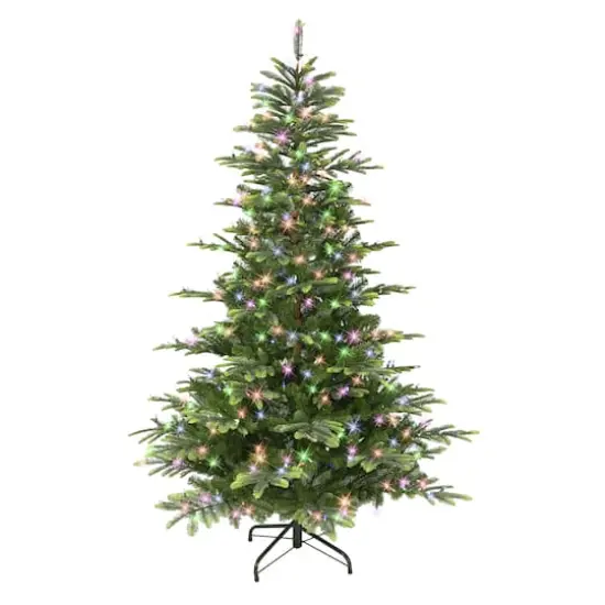 7.5ft. Pre-Lit Aspen Fir Artificial Christmas Tree, Color Select LED Lights {5}