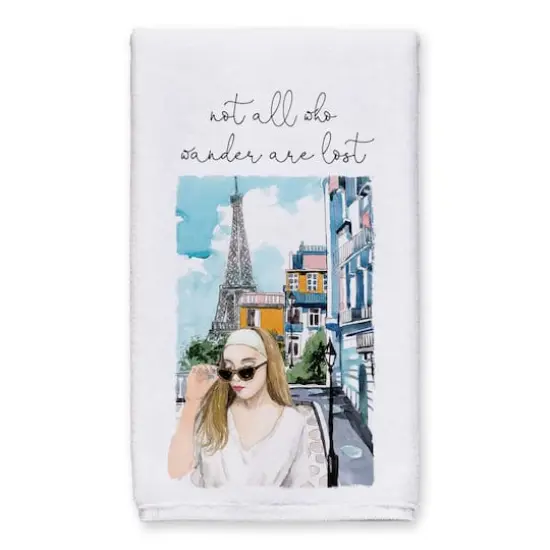 Not All Who Wander Are Lost 16" x 25" Tea Towel Set of 2 {3}