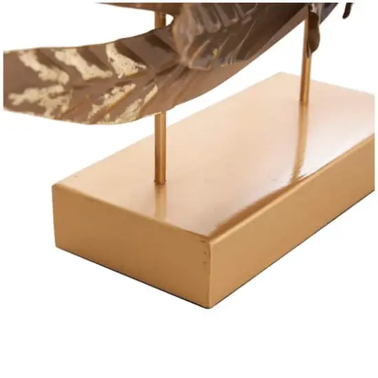18" Gold Bird Wing Tabletop Sculpture Set {8}