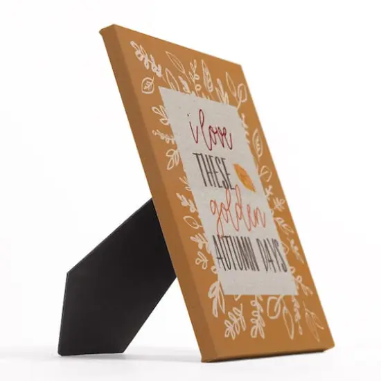 Golden Autumn Days Tabletop Canvas {3}