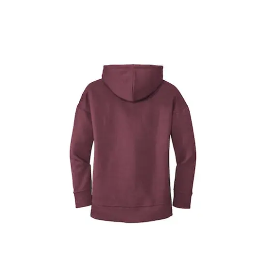 District&reg; Perfect Weight&reg; Women's Fleece Drop Shoulder Full-Zip Hoodie Heathered Loganberry {5}