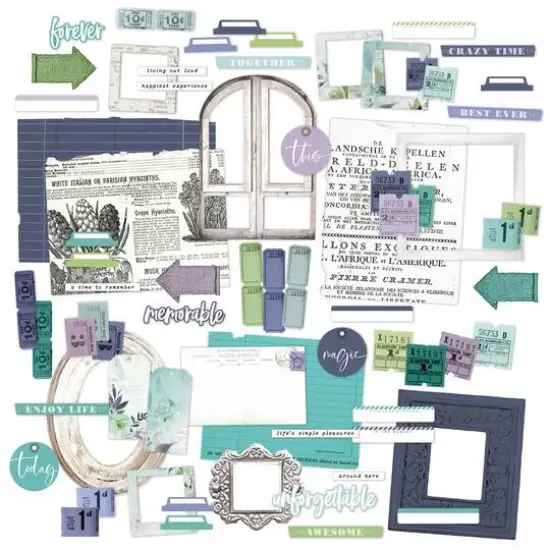 49 and Market ARToptions Viken Cardstock Ephemera Bits {3}