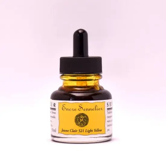 Sennelier Drawing Ink, 30mL Yellow Light {1}