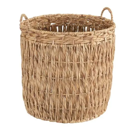 Household Essentials Tall Hyacinth Wicker Floor Basket {8}