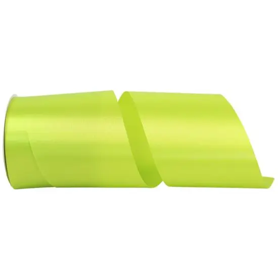 JAM Paper 4" x 50yd. Satin Allure Single Face Ribbon New Chartreuse {1}