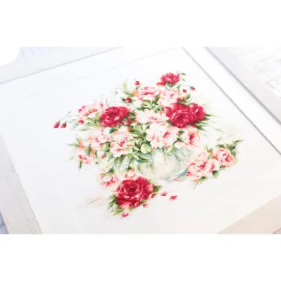 Luca-S Peonies Counted Cross Stitch Kit {4}