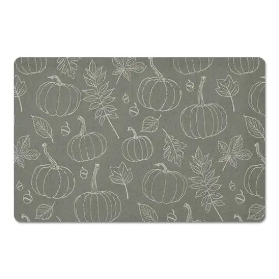 Green Fall Pattern Floor Mat {1}