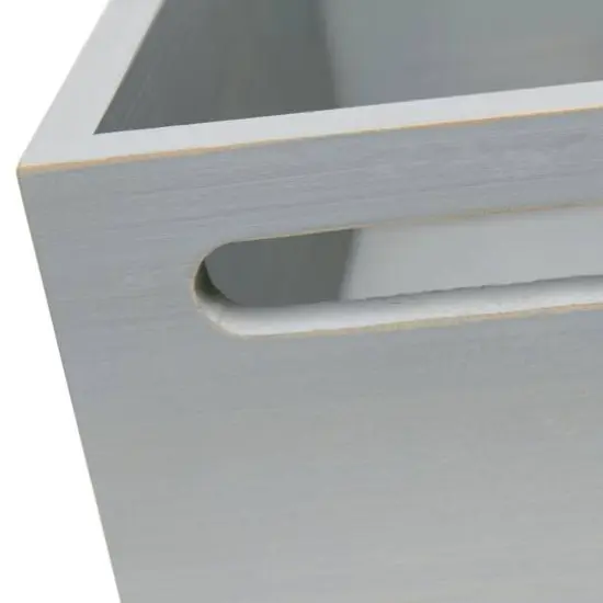 Elegant Designs Mail Script Mail Holder with Handles Black/Gray {9}