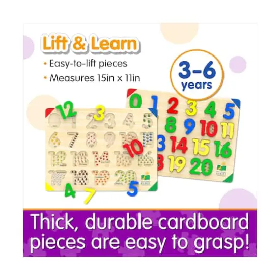 Lift & Learn Puzzle - 123: 21 Pcs {6}