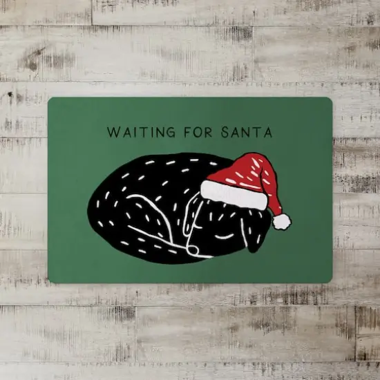 Waiting for Santa 18" x 27" Floor Mat {3}