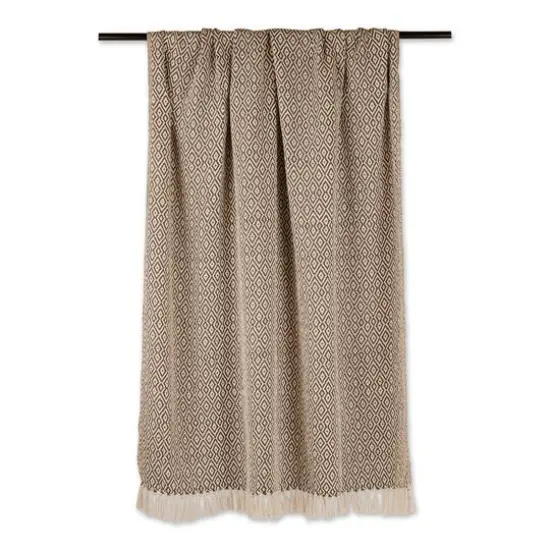DII&reg; Double Diamond Throw Brown {4}