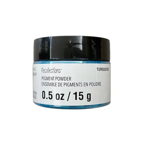 Pigment Powder by Recollections&trade;, 0.5oz. Turquoise {5}