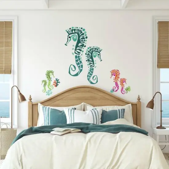 RoomMates Jane Dixon Seahorse Peel & Stick Giant Wall Decals {4}