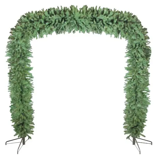 8ft. Unlit Commercial Size Green Pine Artificial Christmas Archway {1}