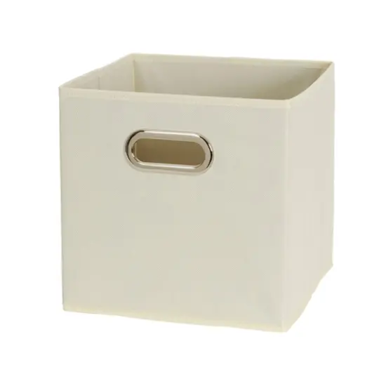 6 Pack Household Essentials 11" Fabric Storage Bins White {5}