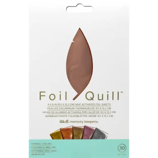 We R Memory Keepers&reg; Foil Quill&trade; Shining Starling 4" x 6" Foil Sheet Set {1}