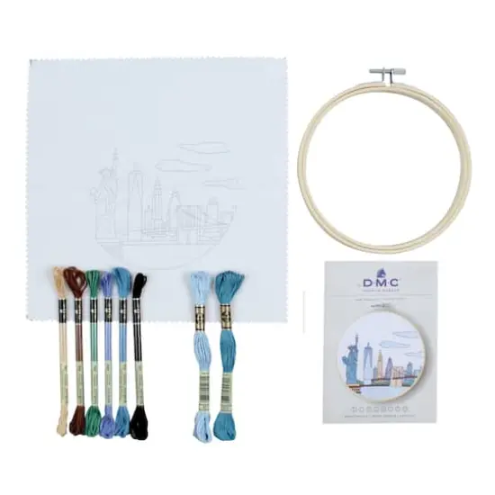 DMC&reg; NYC Intermediate Embroidery Kit with Hoop {4}