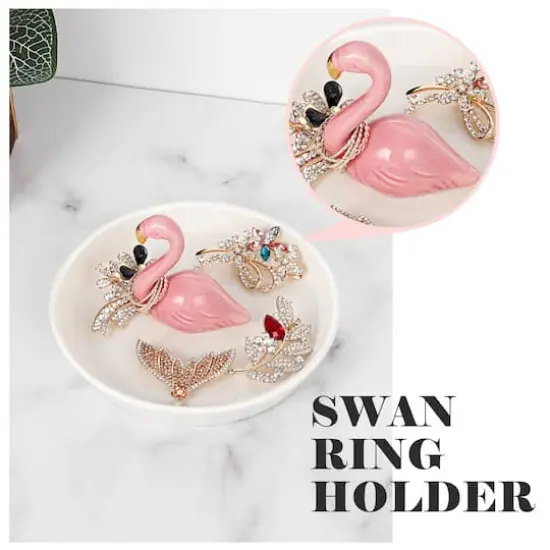 NEX&trade; 6" Flamingo Ring Dish Jewelry Tray Organizer {4}
