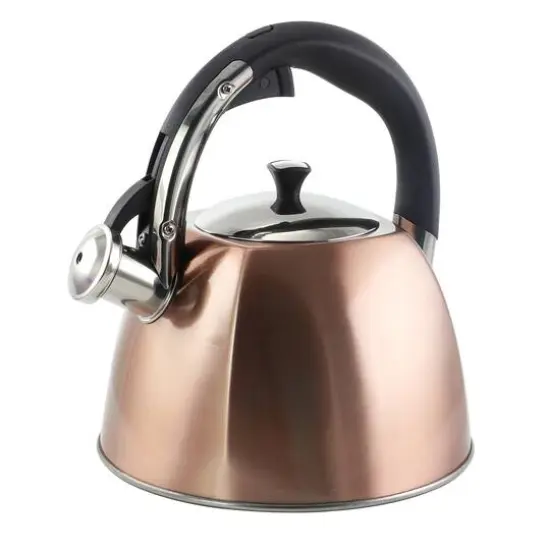 Mr. Coffee Belgrove 2.5qt. Copper Whistling Tea Kettle {4}