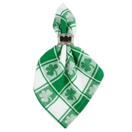 DII&reg; Shamrock Woven Check Napkins, 6ct. {6}