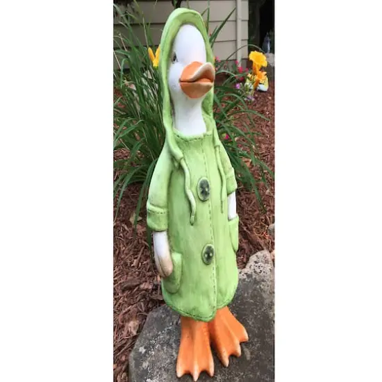 Santa's Workshop 18" Green Raincoat Duck Accent {3}