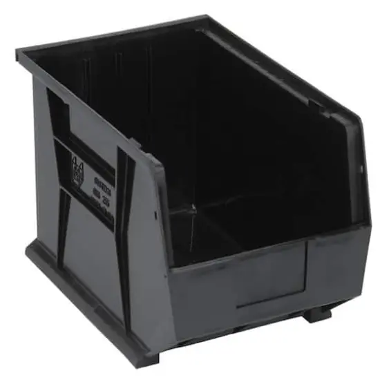 Quantum Storage Systems&reg; Black 16" x 11" x 8" ULTRA Stack & Hang Bins, 4ct. {1}