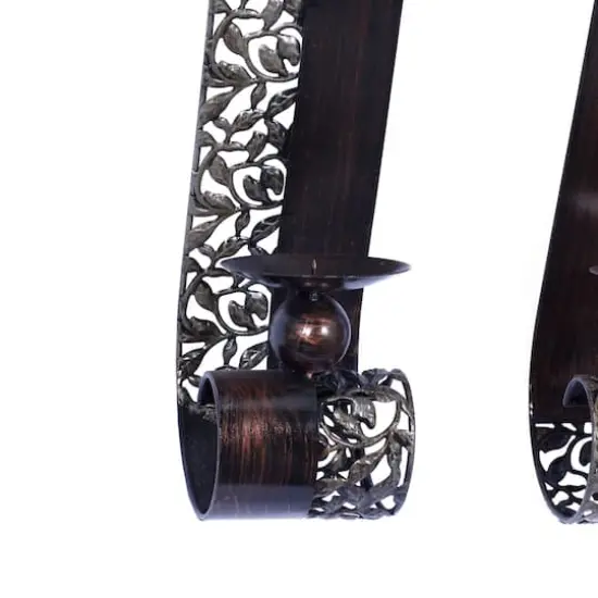 20" Brown Metal Traditional Wall Sconce, 2ct. {4}