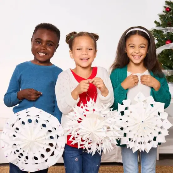 Creativity for Kids&reg; Make Your Own Snowflake Ornaments {8}