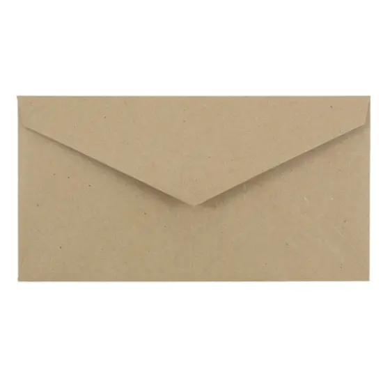 JAM Paper 3.875" x 7.5" Monarch Premium Envelopes, 50ct. Brown Kraft {1}