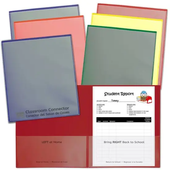 C-Line® Classroom Connector™ Orange School-To-Home Folders, 25ct. {3}