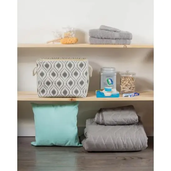 DII&reg; Medium Rectangle Ikat Mineral Polyester Bin {3}