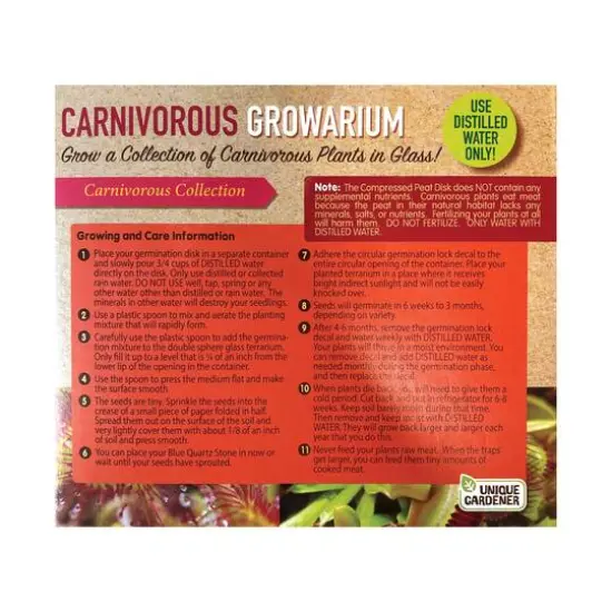 Double Sphere Glass Terrarium - Carnivorous Growarium {6}