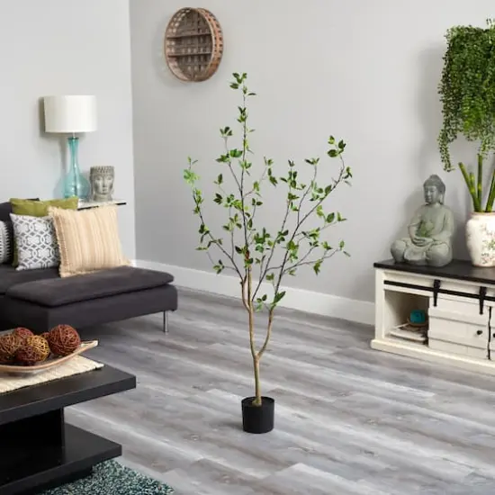 5ft. Minimalist Potted Citrus Artificial Tree {5}