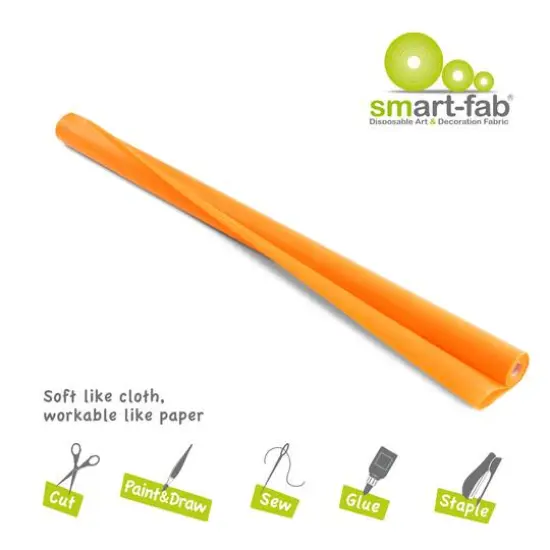 Smart-Fab&reg; Art & Decoration Fabric Roll, 48" x 40ft. Orange {7}