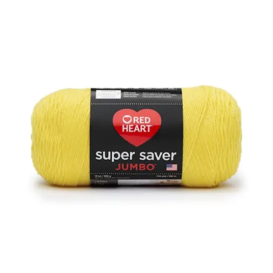 Red Heart&reg; Super Saver&reg; Solid Jumbo Yarn, 14oz. Bright Yellow {1}