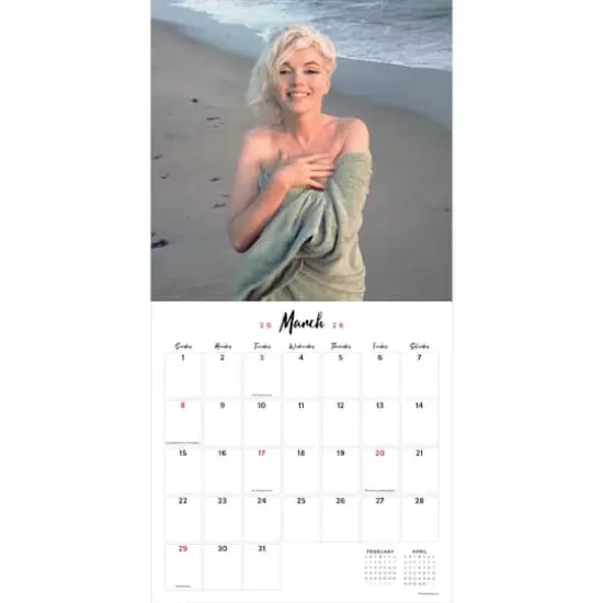2026 Marilyn Monroe Wall Calendar {3}