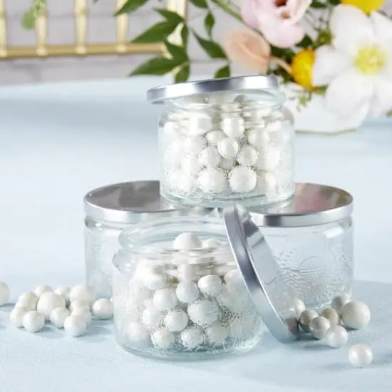 Kate Aspen&reg; Garden Blooms Clear Glass Tea Light Holder, 4ct. {4}