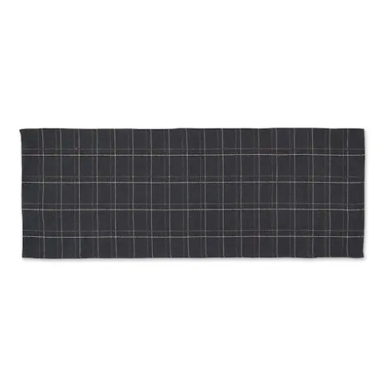 DII&reg; Variegated Plaid Recycled Yarn Floor Runner, 2ft. x 3" x 6ft. Mineral Plaid {1}