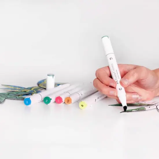 Faber-Castell&reg; Succulents Pop Up Coloring Bouquet {10}