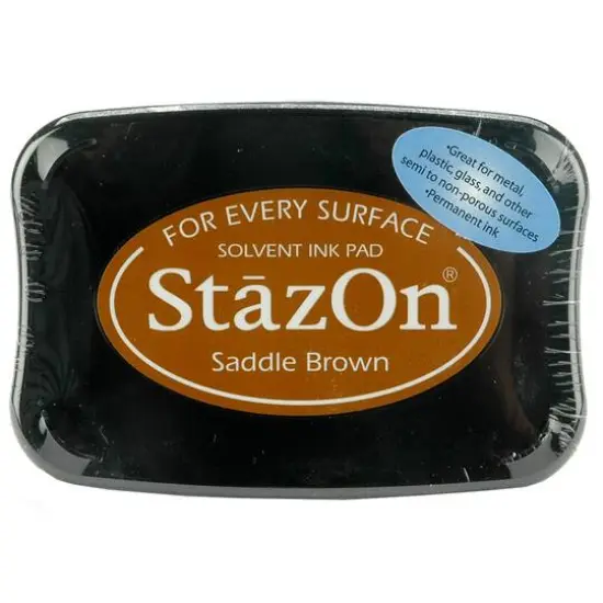 StazOn&reg; Solvent Ink Pad Saddle Brown {1}