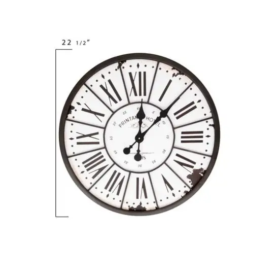 Hello Honey&reg; Turn of The Century Style Metal & Wood Wall Clock {3}