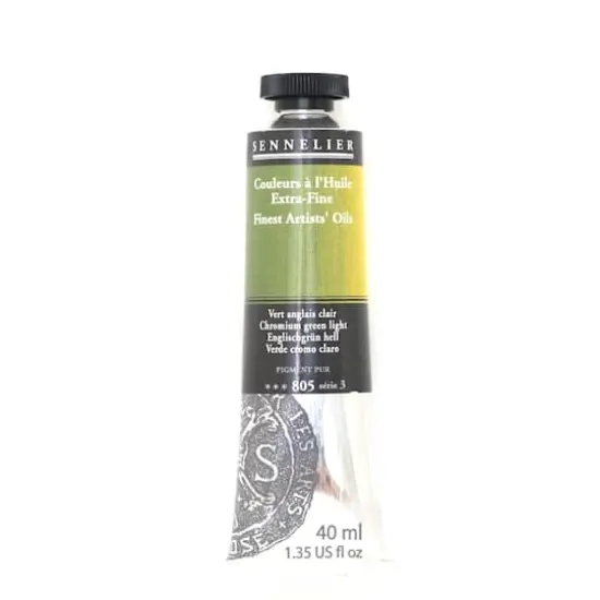 Sennelier Artists' Oil Color, 40mL 805 Chromium Green Light S3 {1}